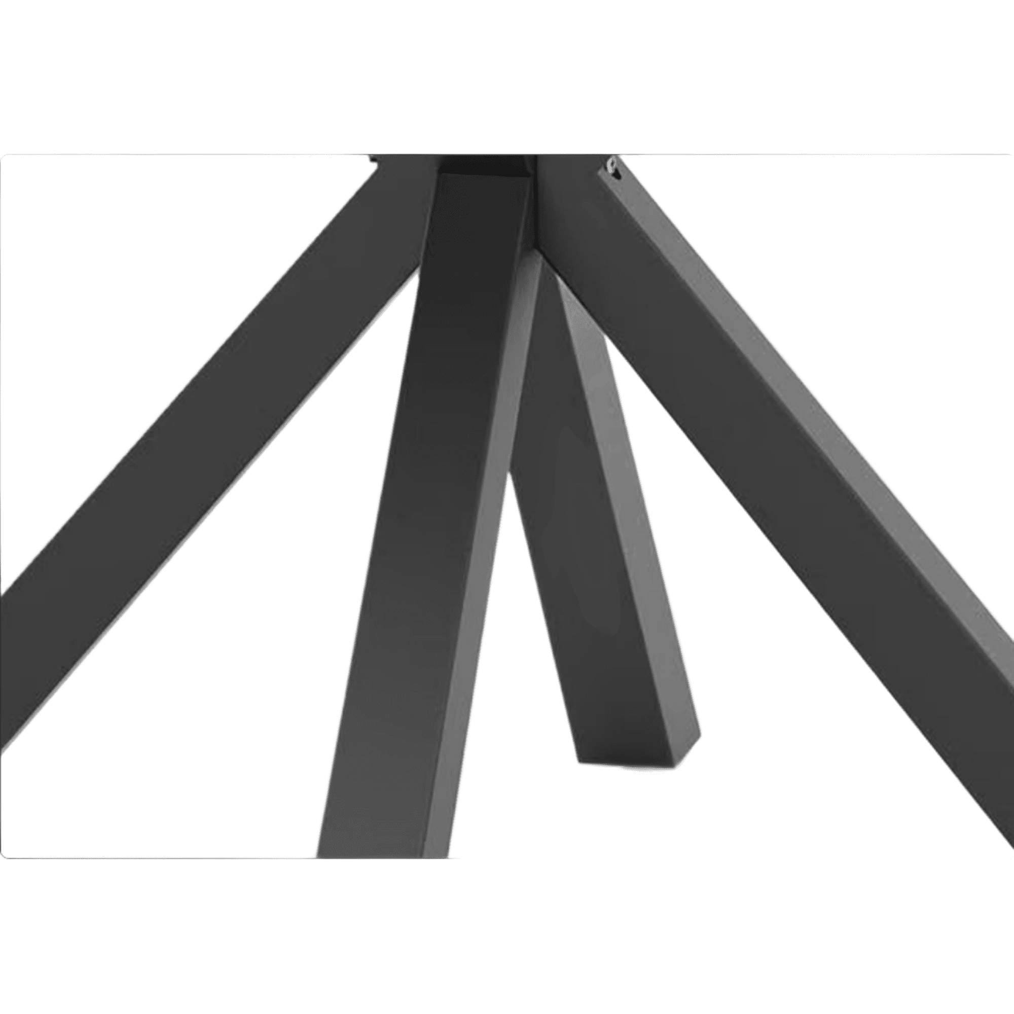 Left. Pefilos - 36" Round Dining Table,Intersecting Pedestal Base,Rubber Wood Top,Anti-Scratch,Brown - Brown.