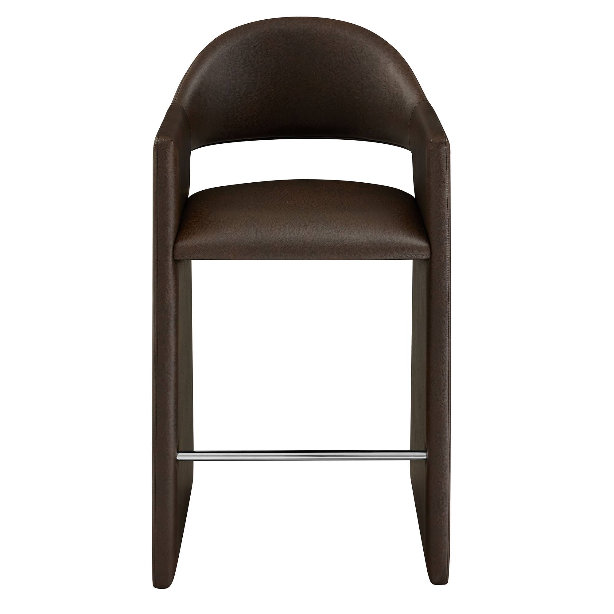 Alt View 4. Modway - Talia 41 Inch Vegan Leather Bar Stool by Modway - Espresso.
