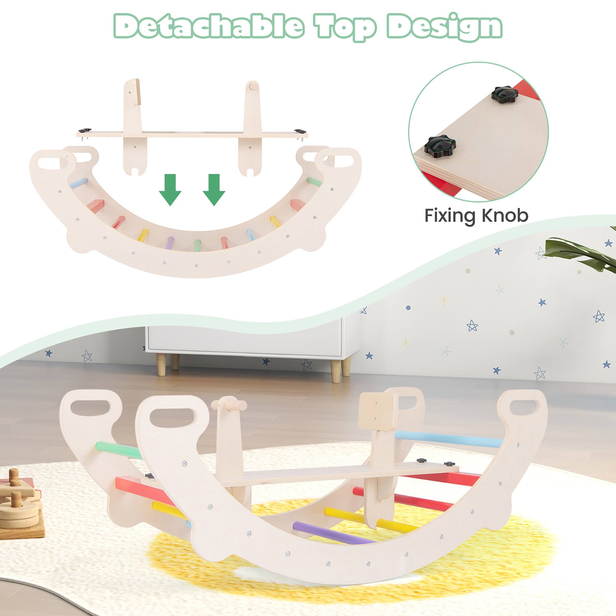 Detachable Top Design  
Fixing Knob