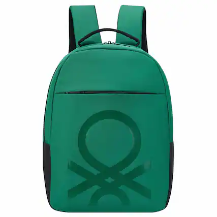 Front. Delsey - Benetton Fabrica Laptop Backpack - Green.