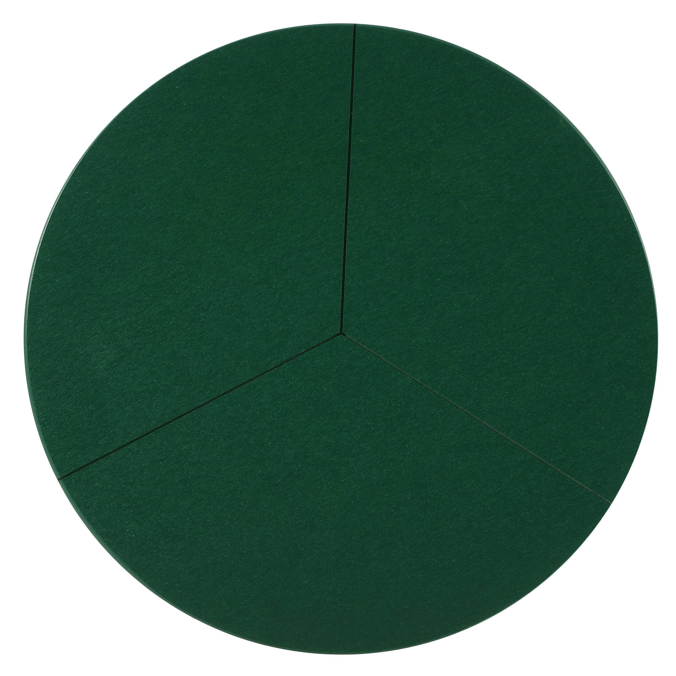 Alt View 6. WestinTrends - WestinTrends Pacifica 3-Piece Outdoor HDPE Conversation Set with Deep Seating Chairs and Round Side Table - White/Dark Green.