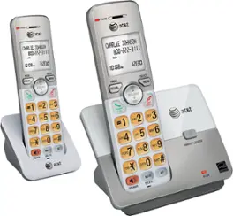 AT&T - EL51203 DECT 6.0 Cordless Phone System - Silver