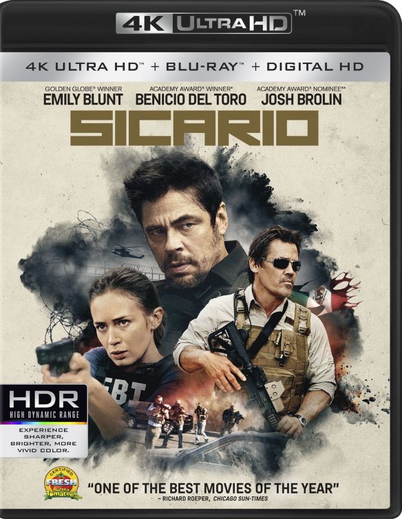  Sicario [4K Ultra HD Blu-ray/Blu-ray] [Includes Digital Copy] [2 Discs] [2015]