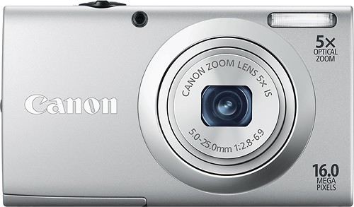 Best Buy: Canon PowerShot A2400 IS 16.0-Megapixel Digital Camera 