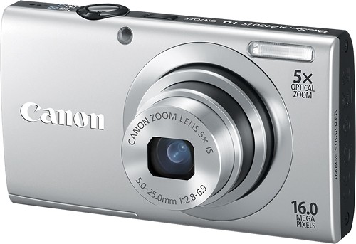 Best Buy: Canon PowerShot A2400 IS 16.0-Megapixel Digital Camera