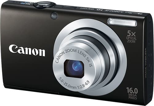 Best Buy: Canon PowerShot A2400 IS 16.0-Megapixel Digital Camera 