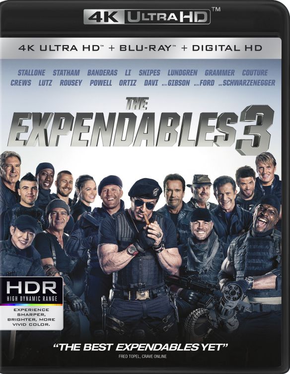  The Expendables 3 [4K Ultra HD Blu-ray/Blu-ray] [Includes Digital Copy] [2 Discs] [2014]
