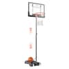 Front. VEVOR - Basketball Hoop, 5-7 ft Adjustable Height Portable Backboard System, 32 inch Basketball Hoop & Goal - Black.