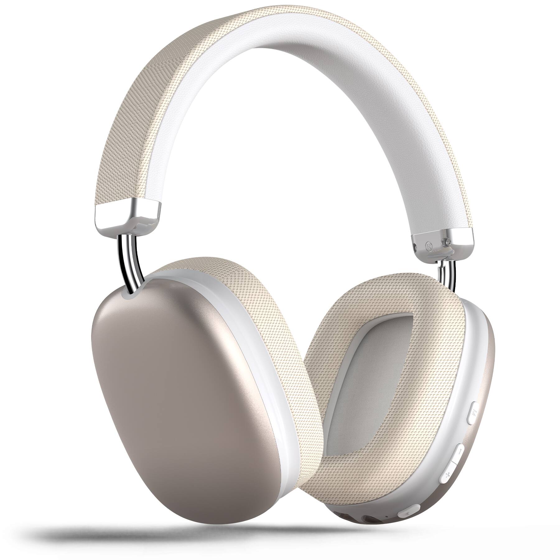 Front. VEAT00L - SY-BT1632 Starlight Over-Ear Bluetooth Headphones: 40mm Bass Driver, Bluetooth 5.3 Dual-Mode, 40hr Battery, Comfort Fit - Starlight Color.