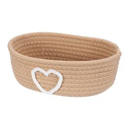 Unique Bargains - Rectangular Rope Basket, 10x5.9x3.1inch Small Woven Basket for Shelf Storage Home Decor Gift Chest - Khaki