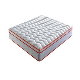 Glintex - 12 In King Hybrid Mattress,Medium Firm,Back & Lumbar Support,Individual Pocket Spring,Motion Isolation & Pressure Relief - Milk White