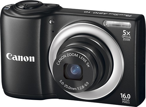 Best Buy: Canon PowerShot A810 16.0-Megapixel Digital Camera Black 