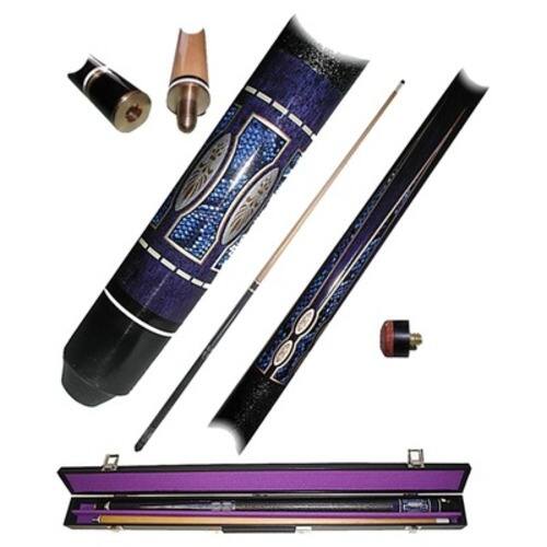 Front Standard. Trademark - Purple Matrix Designer Hardwood Pool Cue.