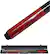 Front Standard. Trademark - Red Marble Graphite Pool Cue - Red.