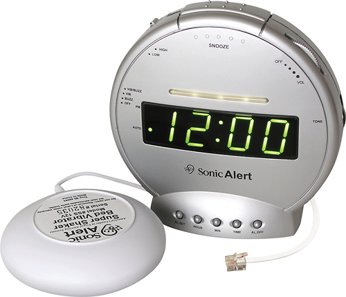 Best Buy: Sonic Alert Sonic Boom Alarm Clock Gray SA-SBT425SS