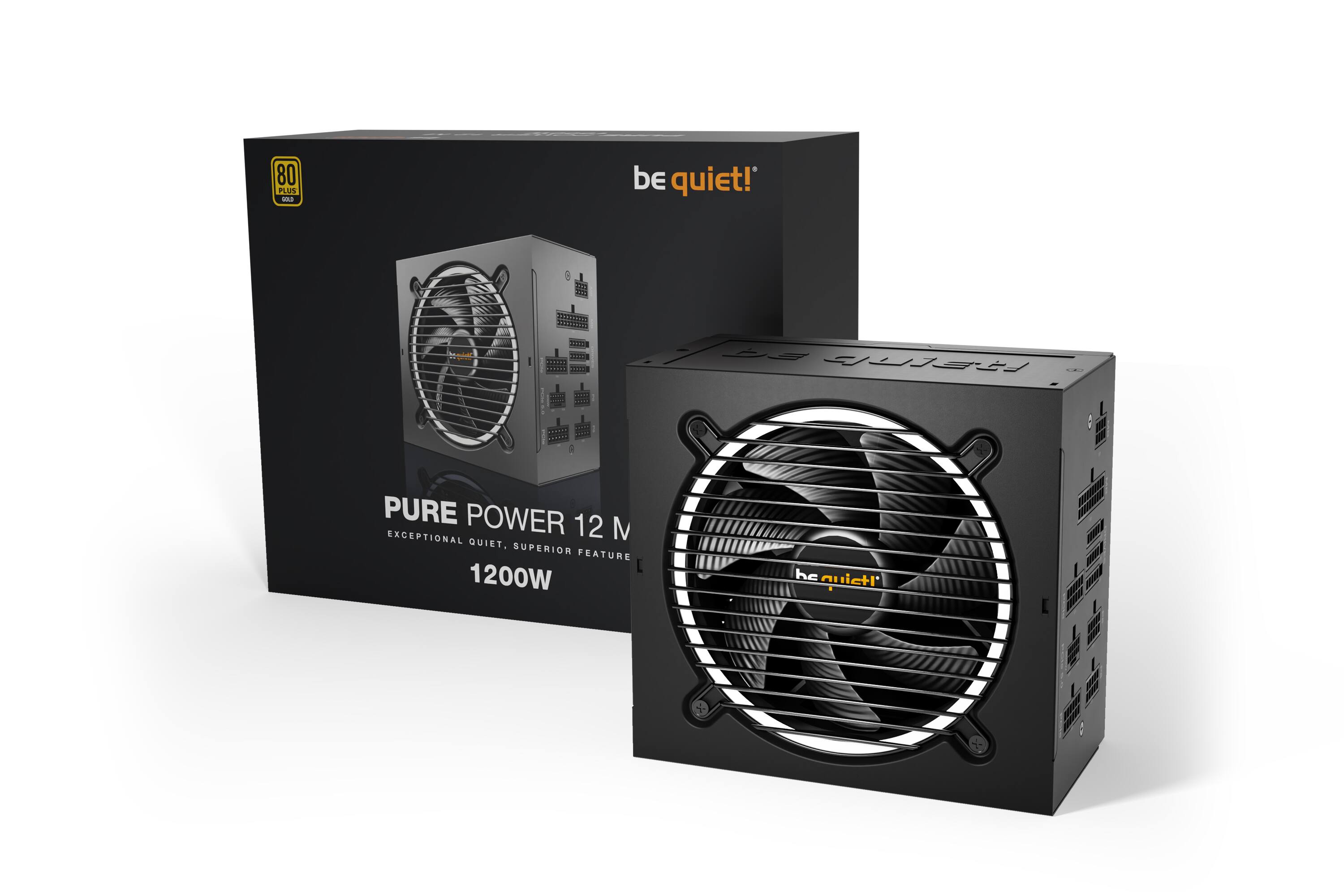 80 PLUS, be quiet! PURE POWER 12, Exceptional Quiet, Superior Feature, 1200W