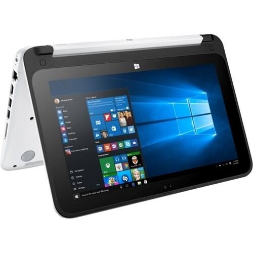  HP - x360 11-p120nr 2-in-1 11.6" Touch-Screen Laptop - Intel Celeron - 8GB Memory - 32GB Solid State Drive - Bllizzard white