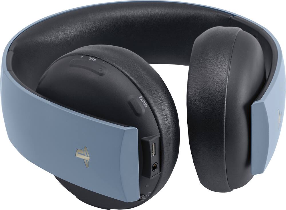 Alt View 14. Sony - Uncharted 4 Limited Edition Gold Wireless 7.1 Headset - Gray Blue.