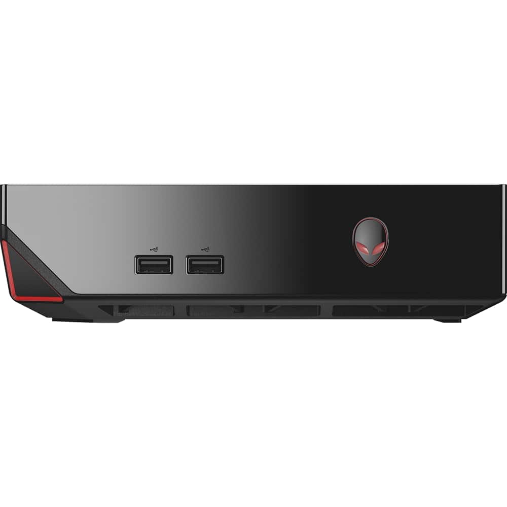 Front. Alienware - Alpha ASM100 Desktop - Intel Core i7 - 8GB Memory - 1TB Hard Drive - Black.