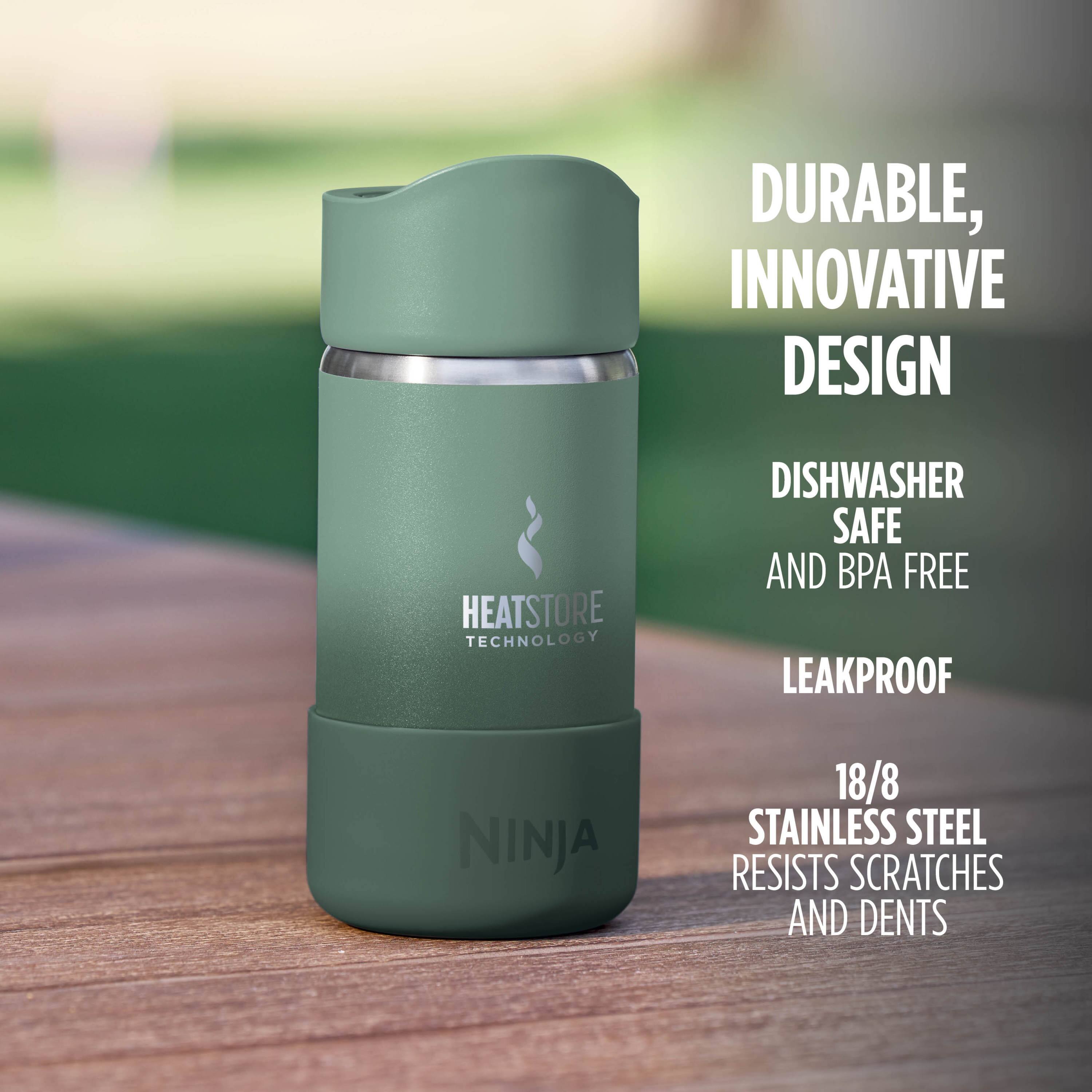 DURABLE, INNOVATIVE DESIGN  
HEATSTORE TECHNOLOGY  
DISHWASHER SAFE AND BPA FREE  
LEAKPROOF  
18/8 STAINLESS STEEL RESISTS SCRATCHES AND DENTS