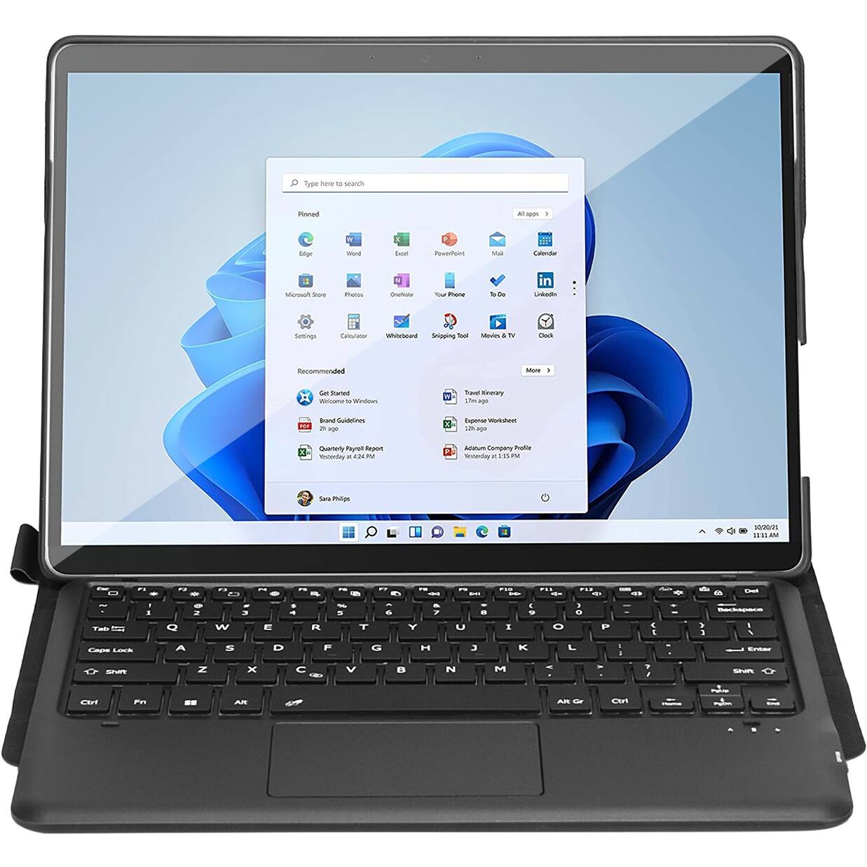 Alt View 13. SaharaCase - Keyboard Case for Microsoft Surface Pro 8 - Black.