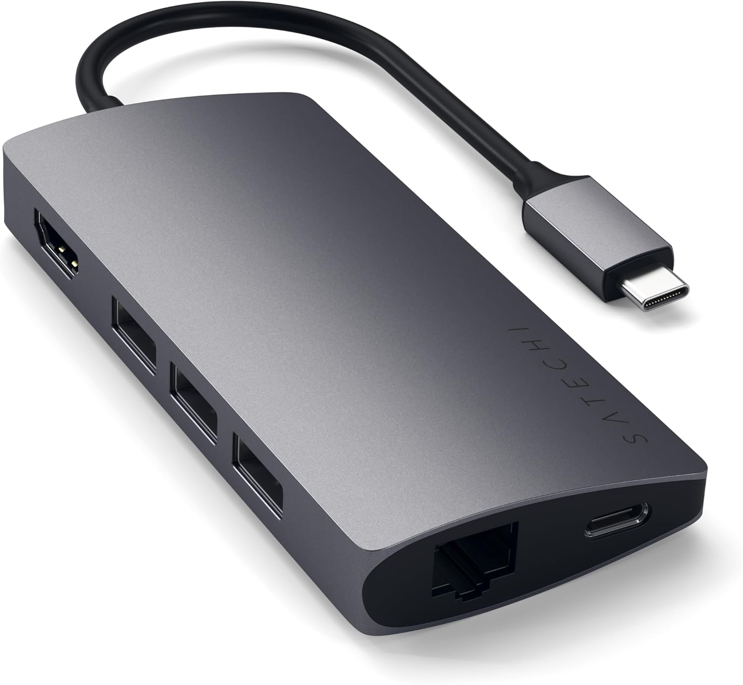 Satechi USB-C Pro ハブ スリム (スペースグレイ) USB 4, 4K Satechi USB-C Pro ハブ スリム (スペースグレイ) USB 4, 4K