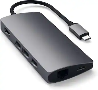 Satechi USB-A Naar USB-C Adapter – Spacegrijs – 5 Gbps – Ultracompact