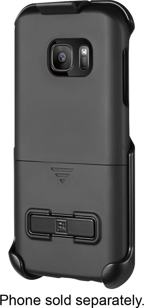 Front. Platinum™ - Hard shell with Holster for Samsung Galaxy S7 - Black.