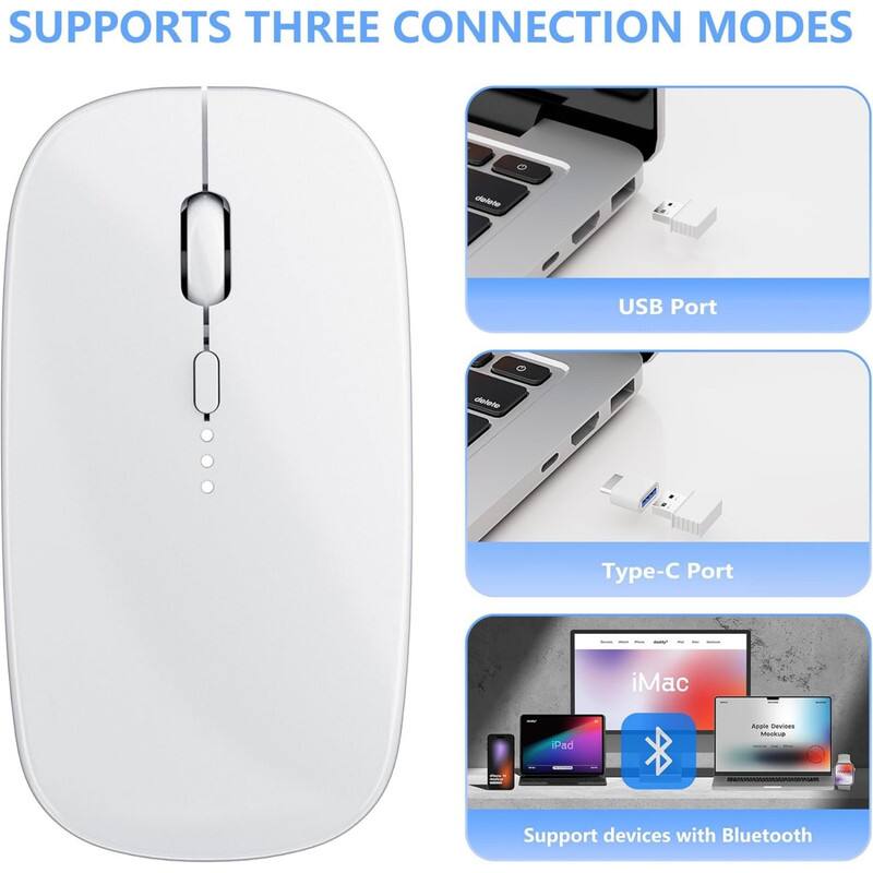 SUPPORTS THREE CONNECTION MODES

- USB Port
- Type-C Port
- Support devices with Bluetooth