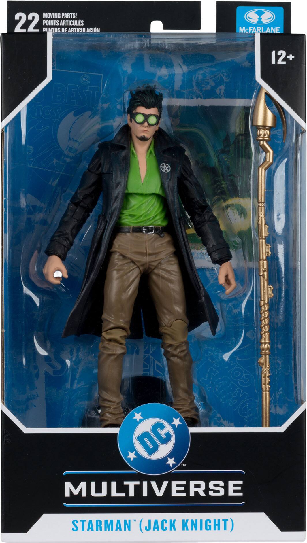 MOVING PARTS!  
22 POINTS ARTICULATIONS  
McFARLANE  
12+  
DC MULTIVERSE  
STARMAN (JACK KNIGHT)