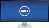 Front Zoom. Dell - UltraSharp 34" IPS LED Curved HD 21:9 Ultrawide Monitor - Black.