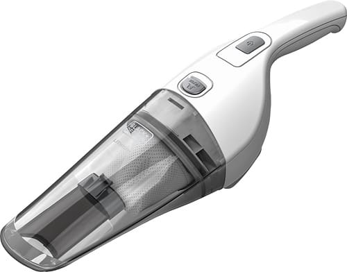 Black & Decker - Bagless Cordless Hand Vac - White - Left