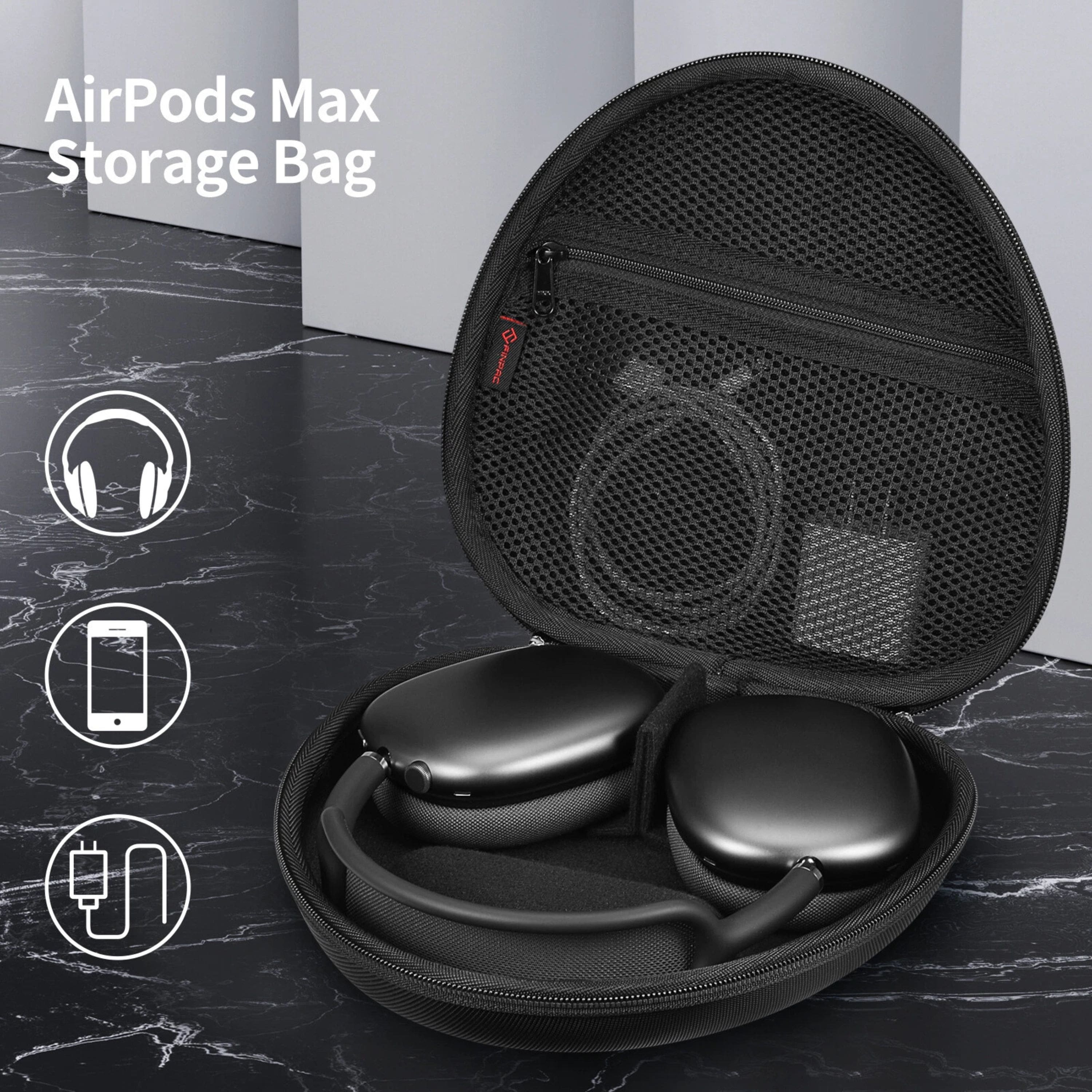 Kitcheniva Heavy Duty AirPods Max Case Shockproof Hard Shell