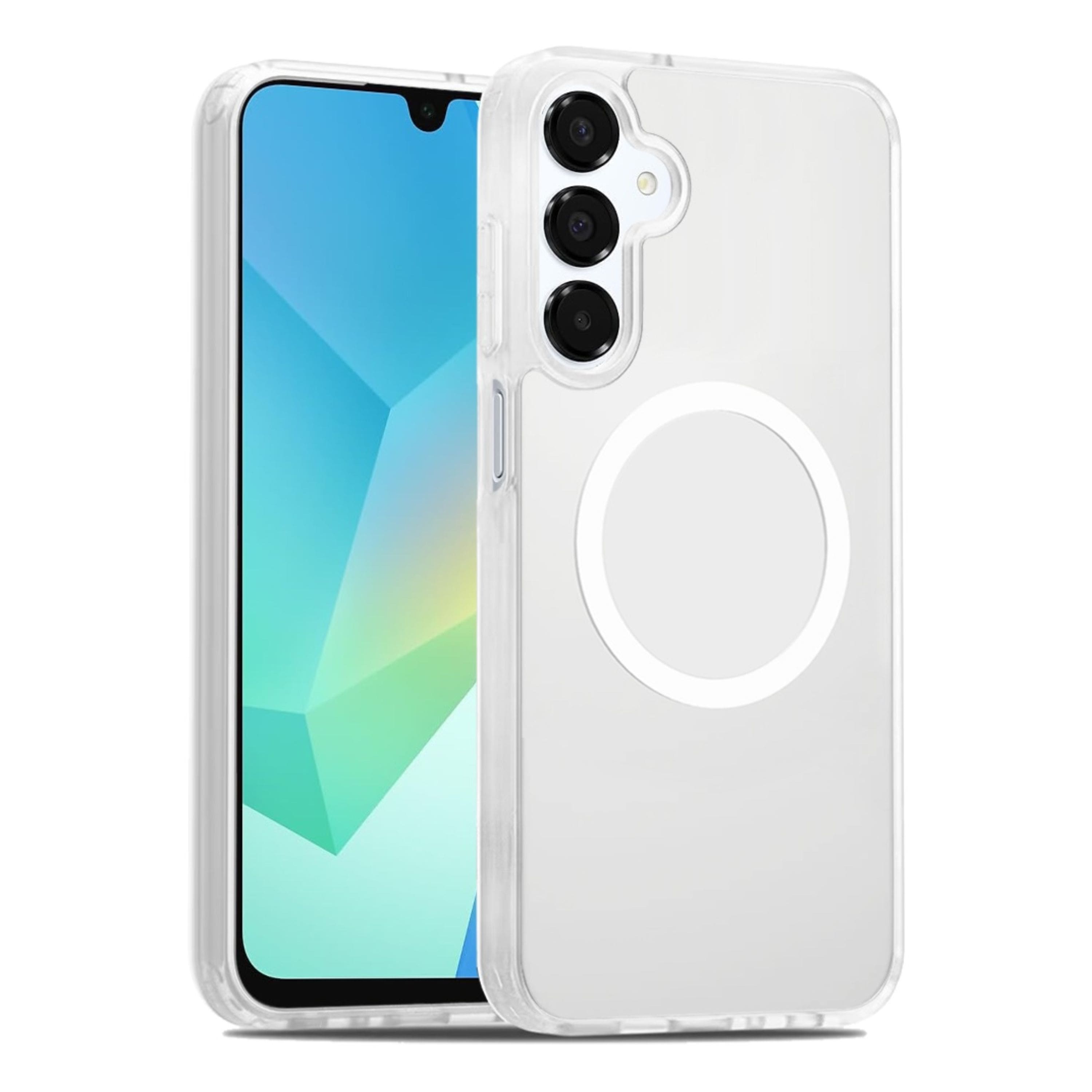 Kitcheniva - Soft Touch Translucent Magnetic Circle Phone Case With Tempered Glass For Samsung Galaxy A16 5G - Clear price history on PriceWatchPro