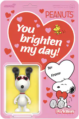 Super7 - Peanuts - ReAction Figures - Snoopy (Heart Eyes) - COLLECTIBLES - Multicolor