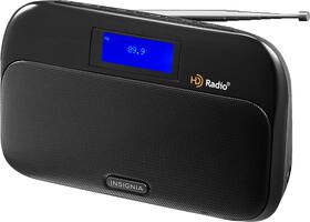 Insignia™ - Tabletop FM/HD Radio - Black - Front_Zoom