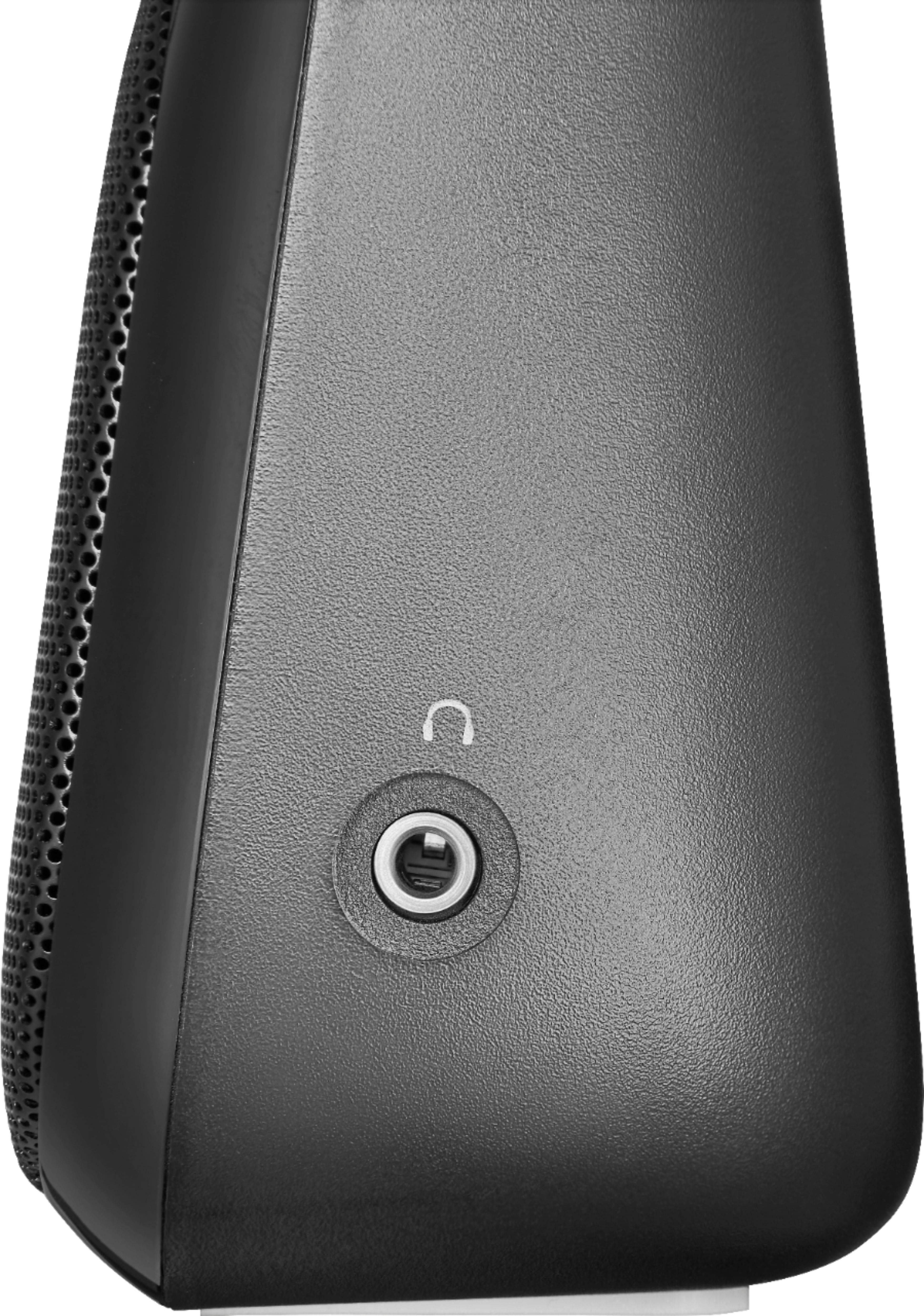 Left. Insignia™ - Tabletop FM/HD Radio - Black.