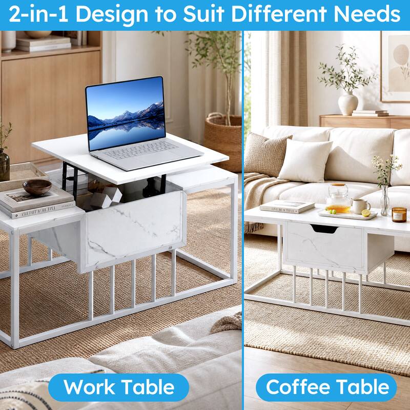 2-in-1 Design to Suit Different Needs

LIVE BEAUTIFULLY LIVE

Work Table

Coffee Table