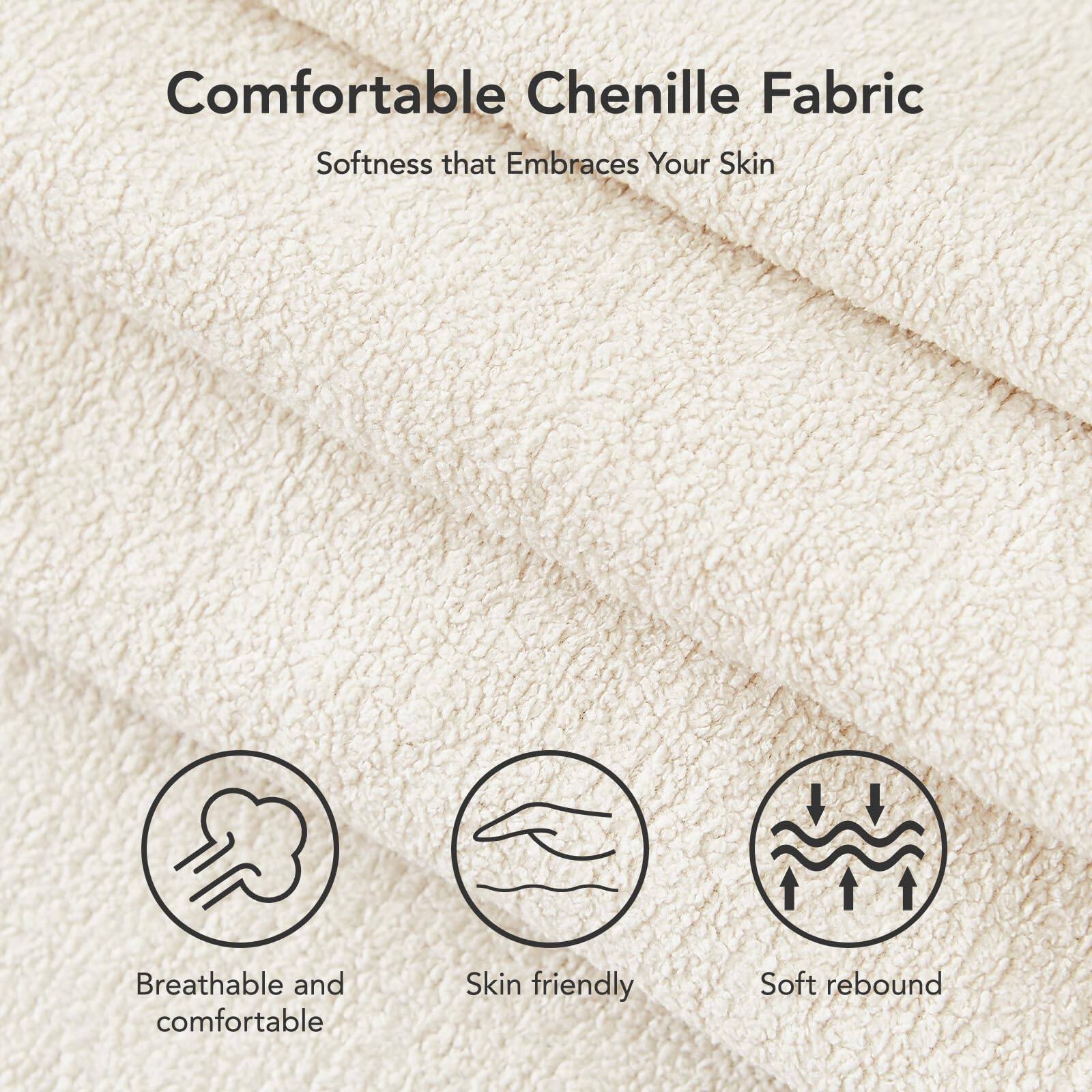 Comfortable Chenille Fabric  
Softness that Embraces Your Skin  

- Breathable and comfortable  
- Skin friendly  
- Soft rebound
