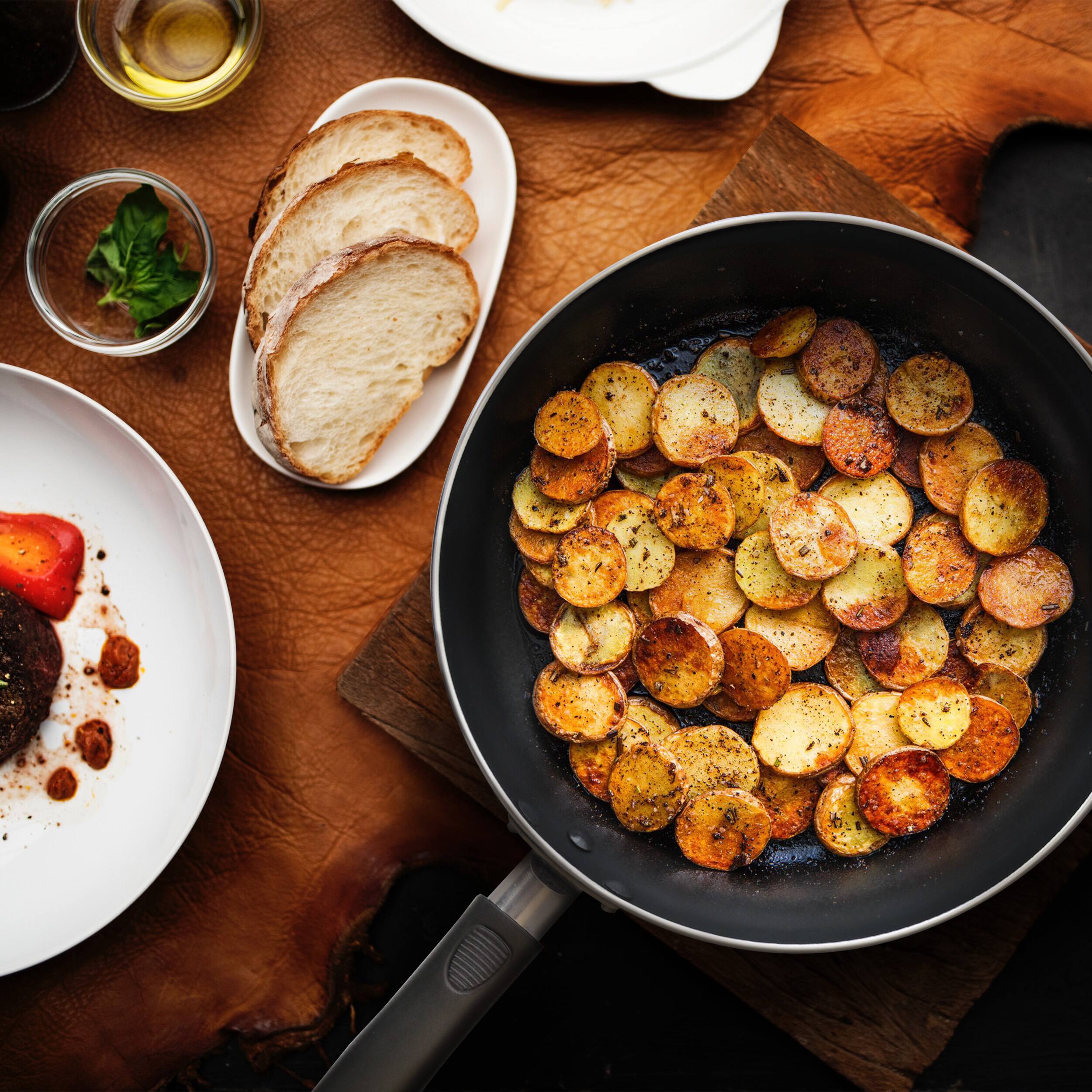 Alt View 3. Better Chef - Better Chef 10 Inch Aluminum Fry Pan in Gray - Gray.