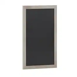 Emma + Oliver - Burke Framed Decorative Wall Hanging Chalkboard with Magnetic Surface and Eraser for Weddings, Parties, Showers and More - Weathered Brown