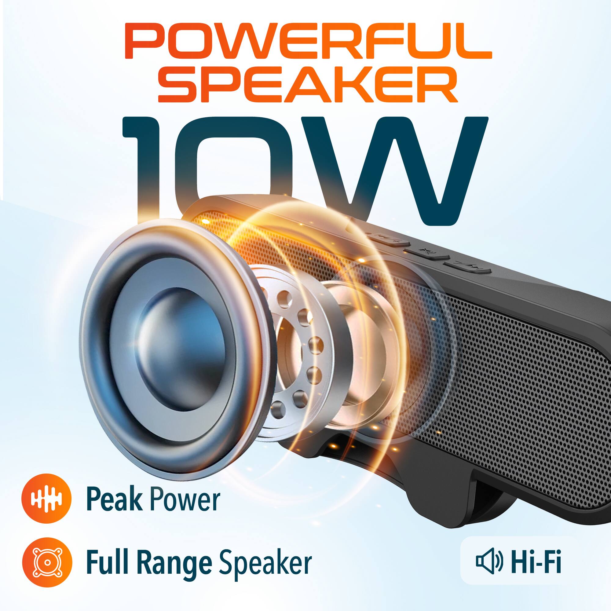 POWERFUL SPEAKER 10W, Peak Power, Full Range Speaker, Hi-Fi