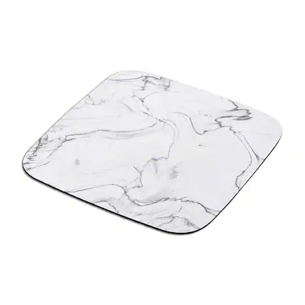 Front. Staples TECH - Staples TECH Non-Skid Mouse Pad, Square, Marble (50571) - Gray.
