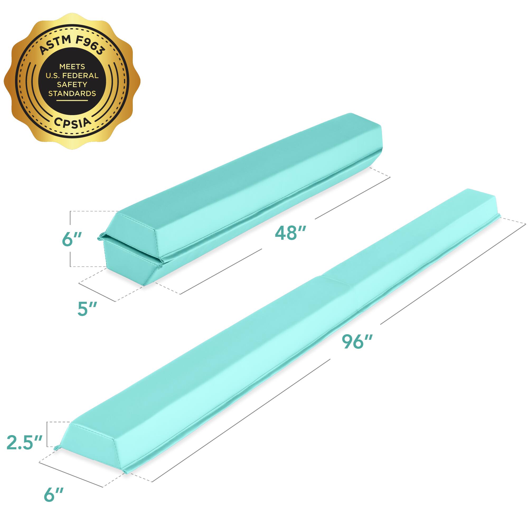 ASTM F963 MEETS U.S. FEDERAL SAFETY STANDARDS CPSIA

6" x 48" x 5" x 96" x 2.5" x 6"