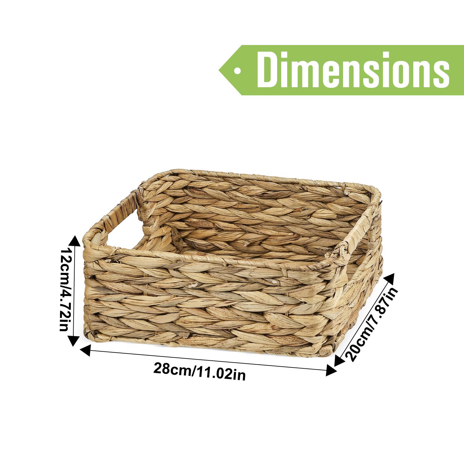 Dimensions:  
12cm/4.72in  
28cm/11.02in  
20cm/7.87in