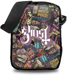 PopMarket - Ghost - Rocksax - Ghost - Magazines - Crossbody Bag with Stash Pockets (Black) - Multicolor