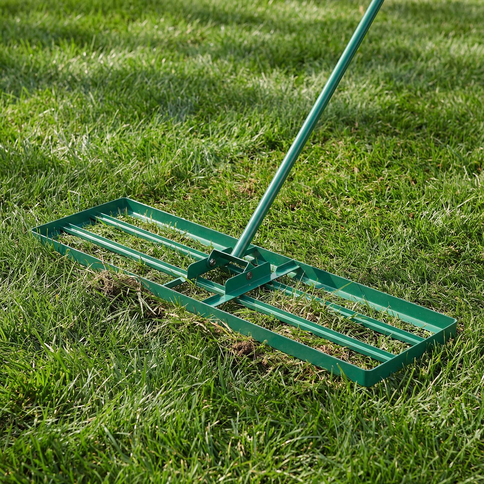 Alt View 1. Costway - Costway Lawn Leveling Rake 36'' x 10'' Heavy Duty Level Lawn Tool for Garden Backyard/Lawn - Green.