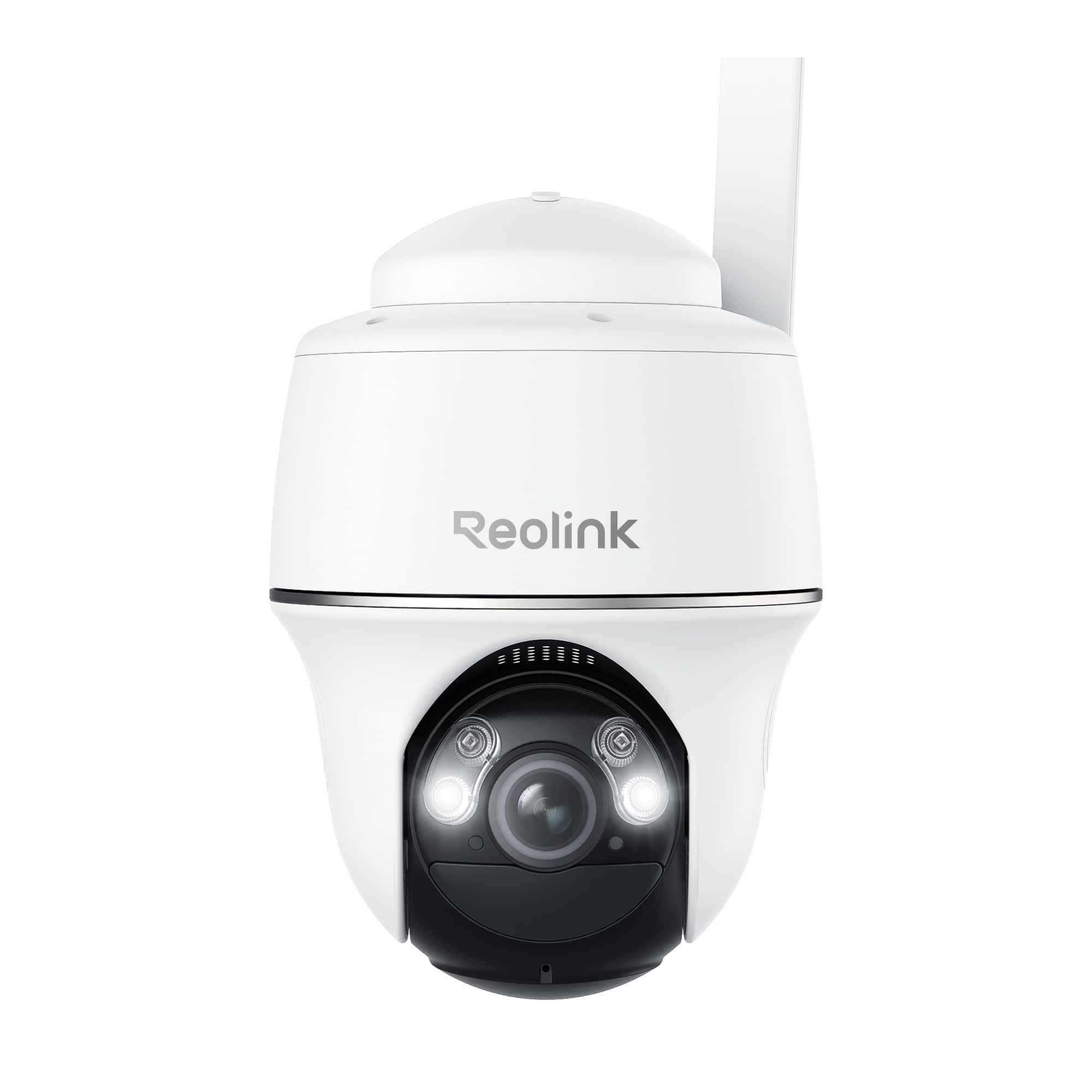Front. Reolink - Reolink Go PT Plus 2K+ 5MP Wire-Free 4G LTE PT Battery Camera, Person/Vehicle/Animal Detection 355° Pan Tilt Protection - White.