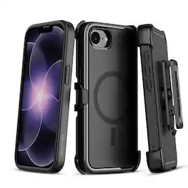 Echelon - Fuse Series MagSafe Case with Holster for Apple iPhone 17e / 16e - Black