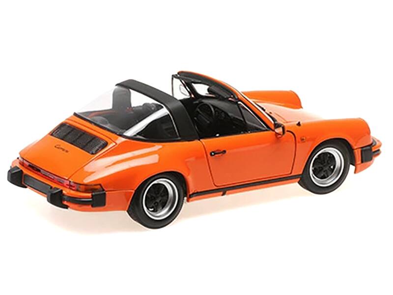 Back. Minichamps - 1983 Porsche 911 Carrera Targa 3.2 Orange 1/18 Diecast Model Car by Minichamps - Orange.